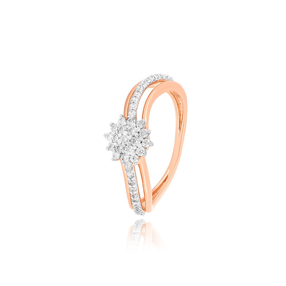 Floral Aura Diamond Ring-Rings-ORG25L02