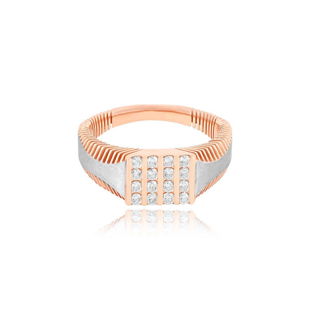 Lumina Rose Gold Ring For Men-Rings-ORG25L21