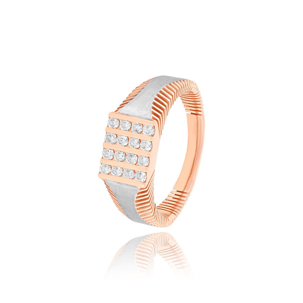 Lumina Rose Gold Ring For Men-Rings-ORG25L21