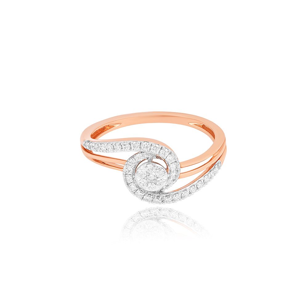Enchanted Swirl Diamond Ring-Rings-ORG25L26