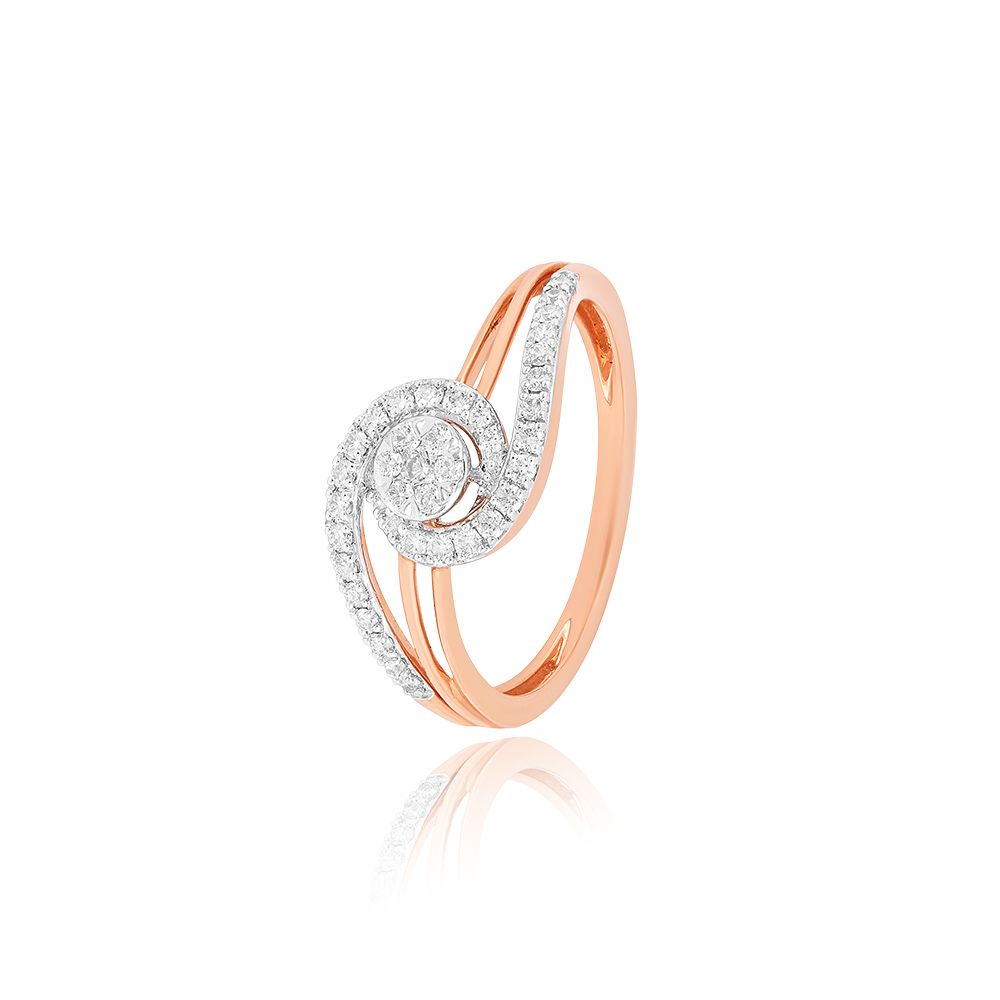Enchanted Swirl Diamond Ring-Rings-ORG25L26