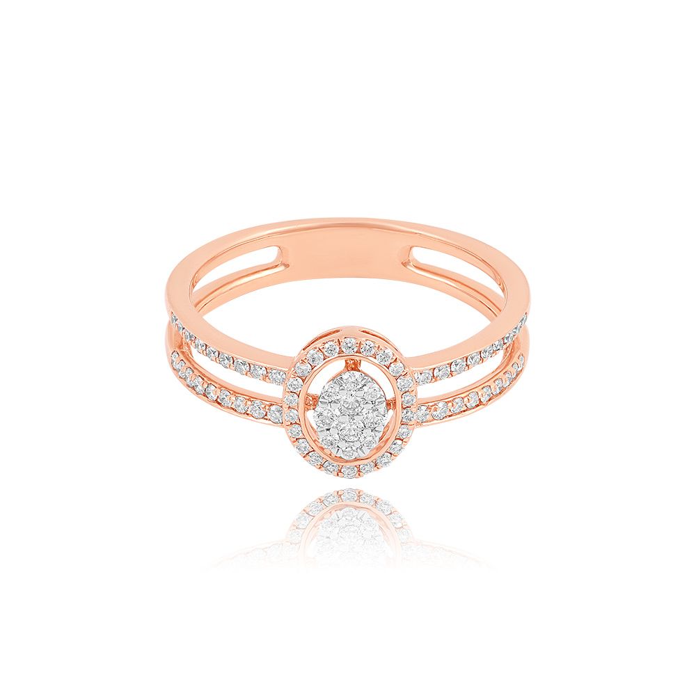 Celestial Grace Rose Gold Ring-Rings-ORG25L37