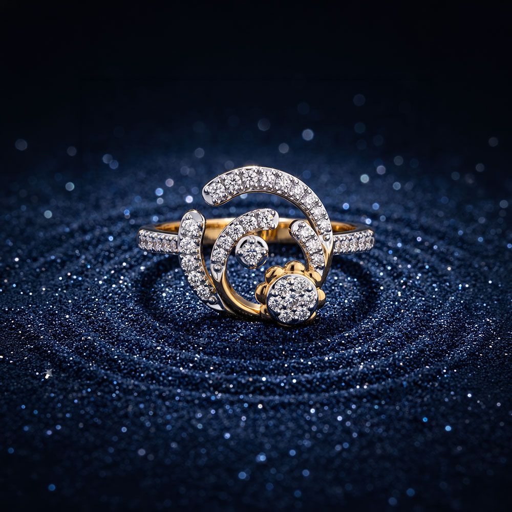 Blooming Cosmos 14KT Diamond Ring-Rings-ORG26AE8
