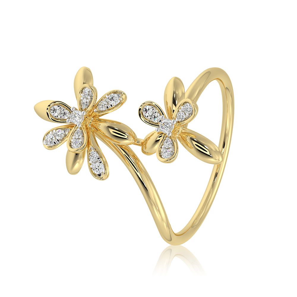 Sparkle 9Kt Yellow Gold Ring-Rings-ORG26K38
