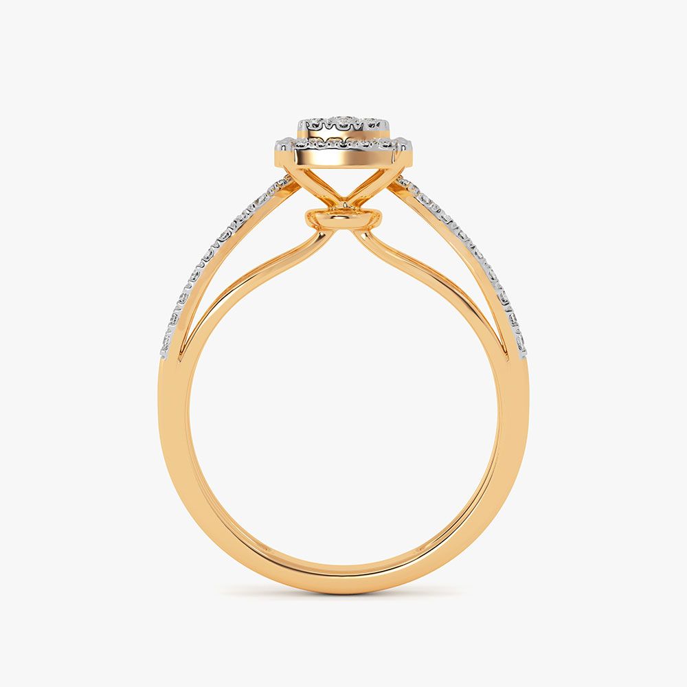 Striking 14Kt Yellow Gold Diamond Ring-Rings-ORG26K78