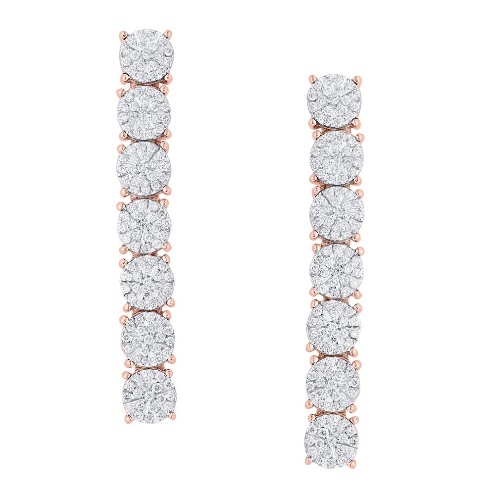 Dainty Earrings With Diamonds-All Jewellery-OSE13061-D300X0B
