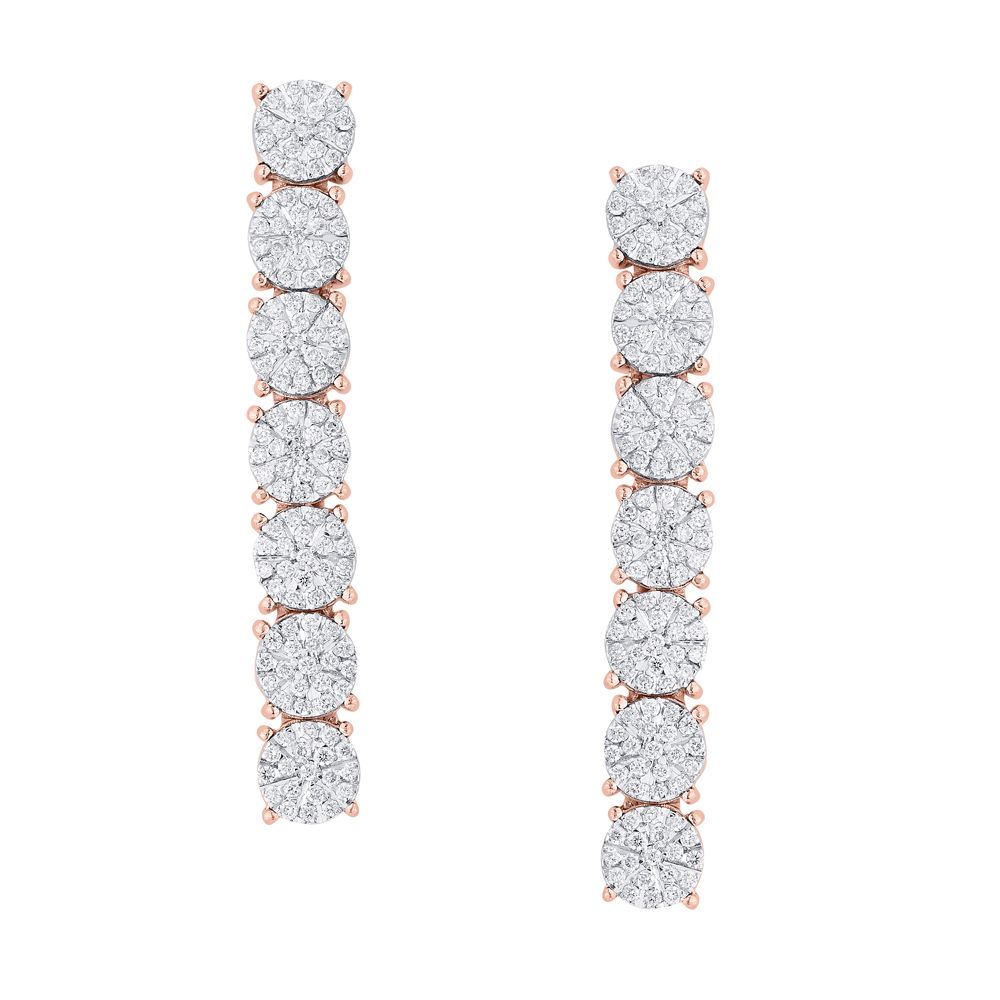 Dainty Earrings With Diamonds-All Jewellery-OSE13061-D300X0B