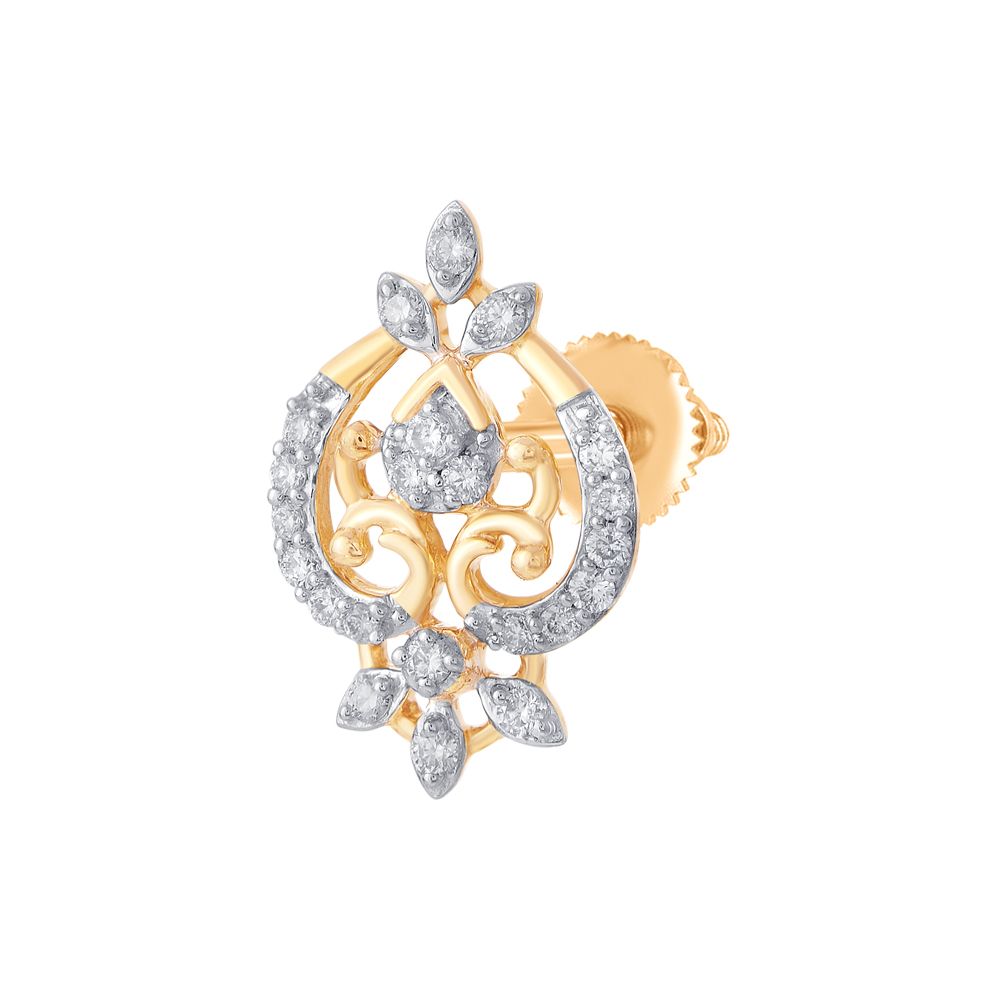 Glittering Chandelier Diamond Earrings-Earrings-OSE14043-D300R0B