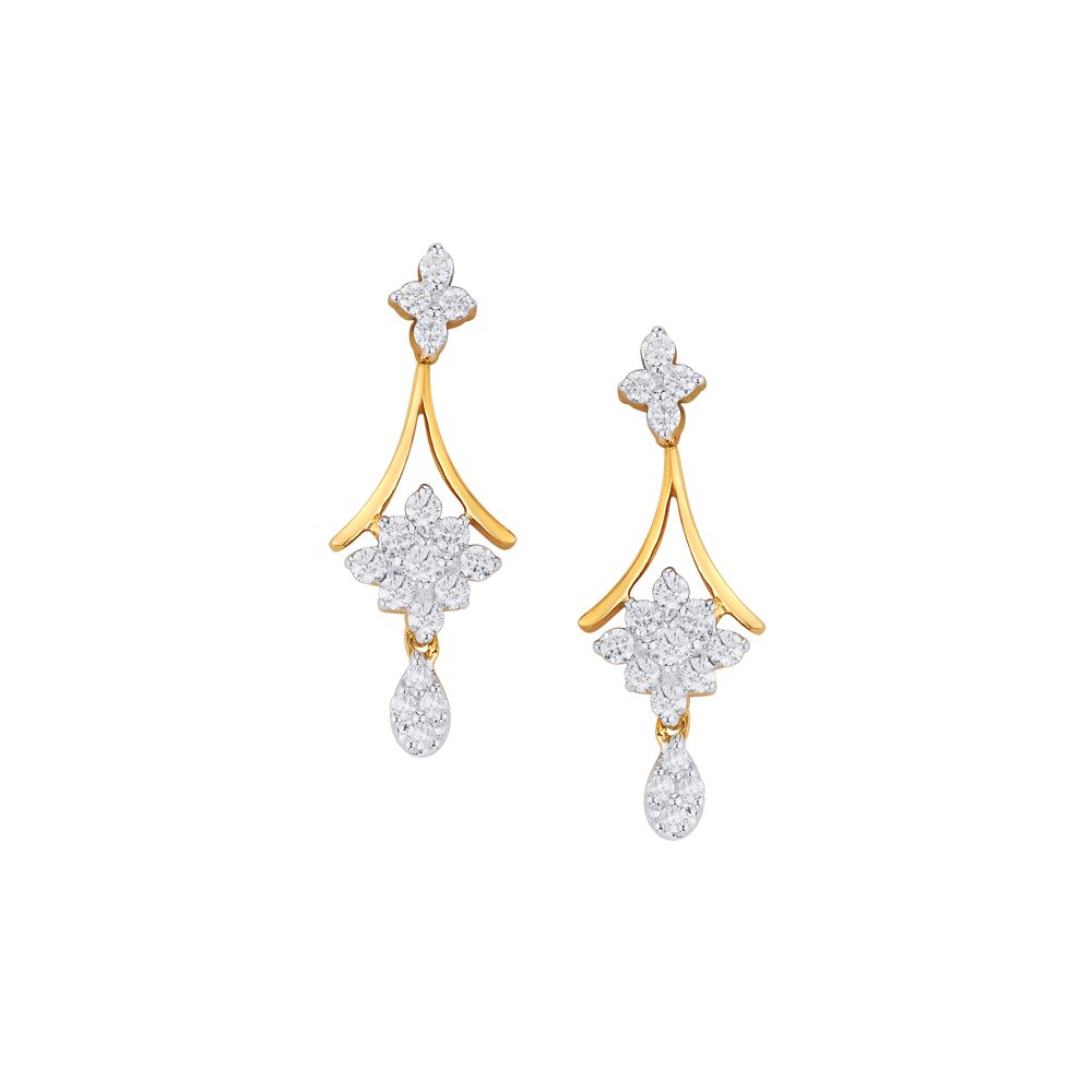 Floral Chandelier Earrings-Earrings-OSE17029-D400X0C
