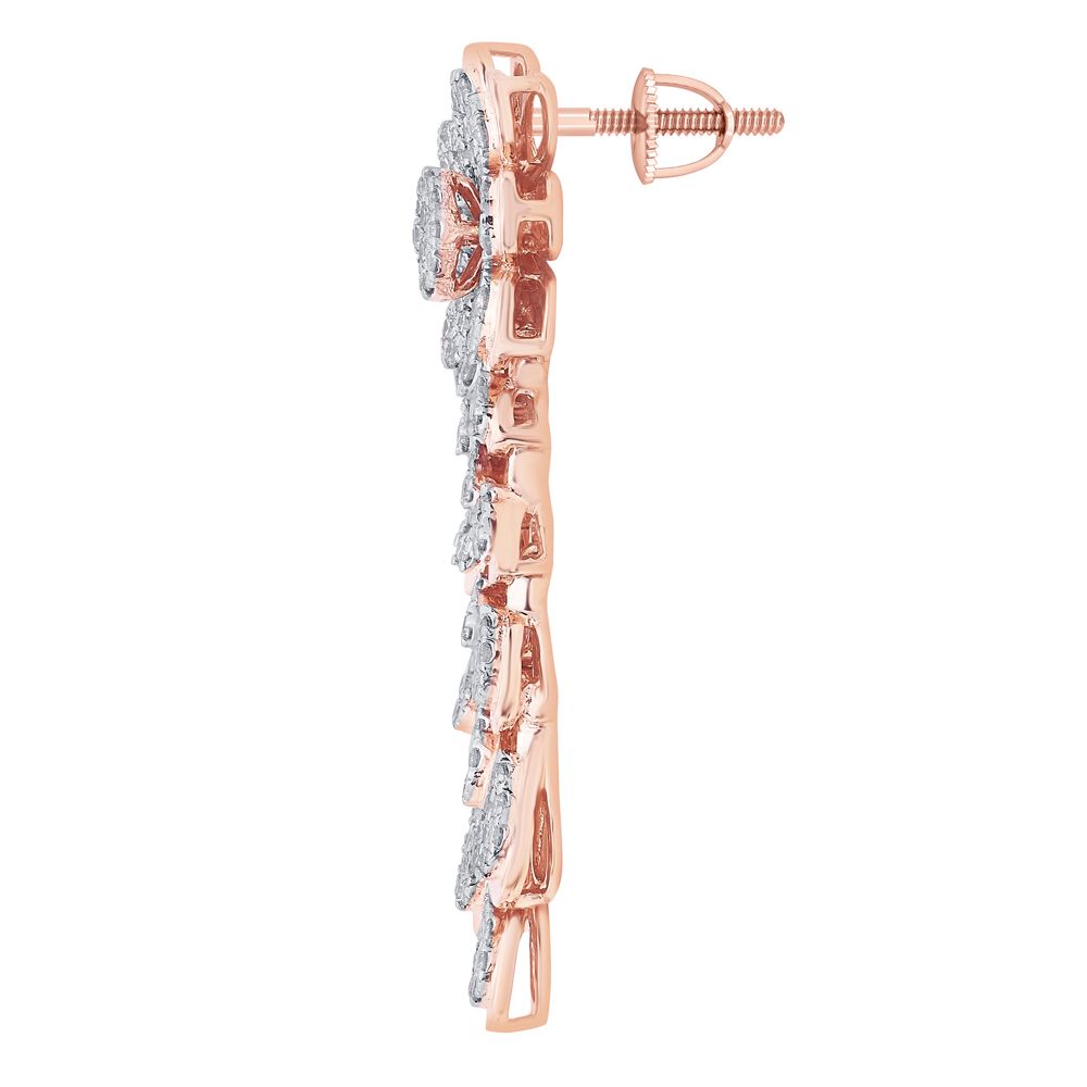 Stunning 14KT Rose Gold Earrings-All Jewellery-OSE17031-D400X0C