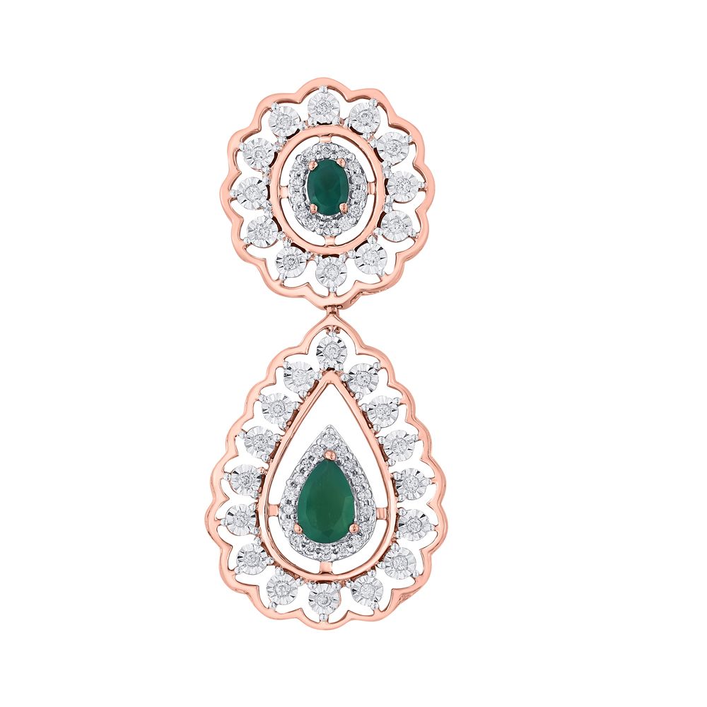 Delicate Diamond Drop Earrings-All Jewellery-OSE18007-D409X0C
