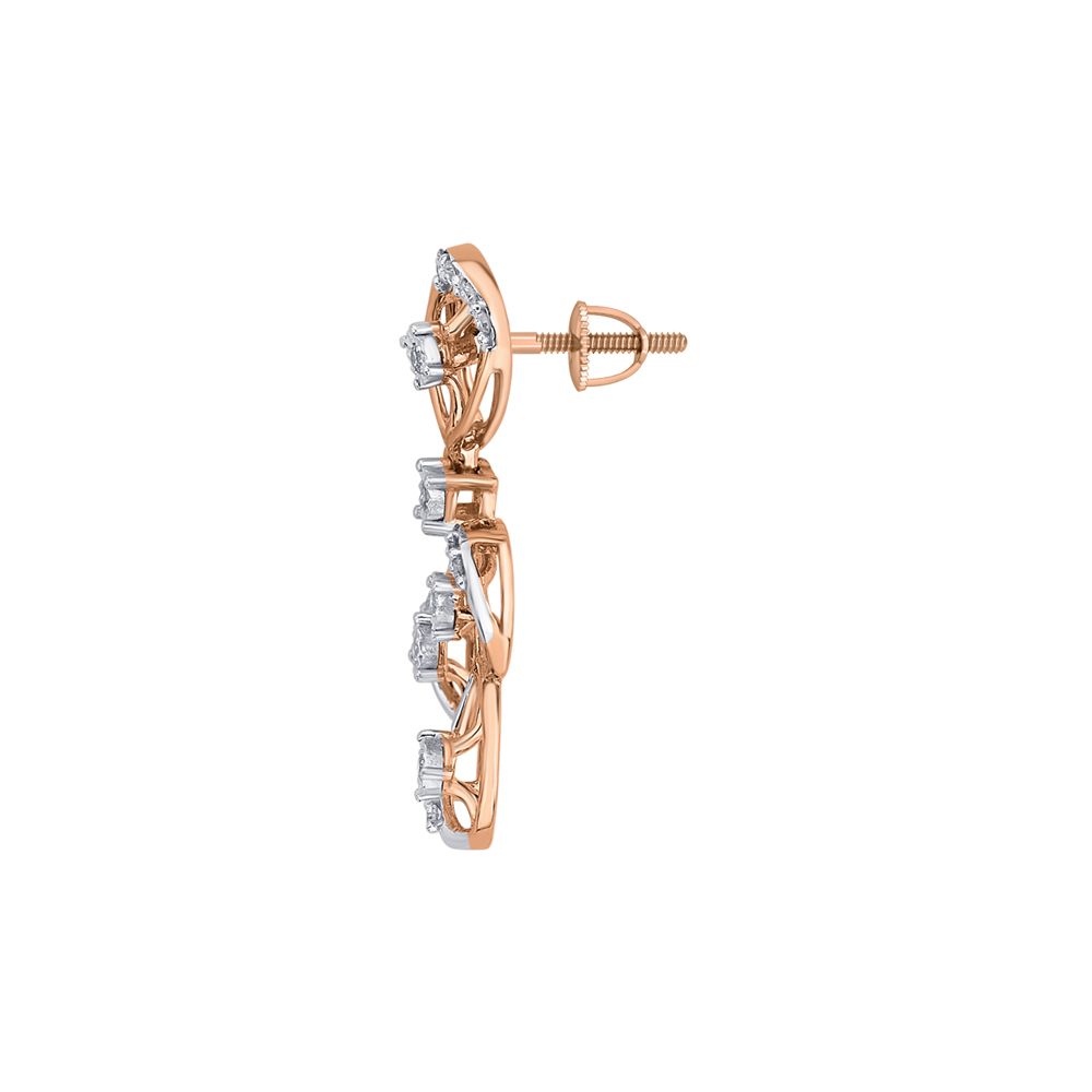 14KT Rose Gold Astra Necklace and Earring Set-All Jewellery-ONS19027-D900X0C