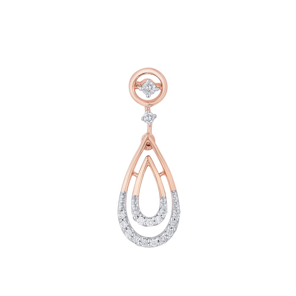 Surreal Diamond and Rose Gold Jewellery Set-Necklace Sets-ONS19034-D400X0C