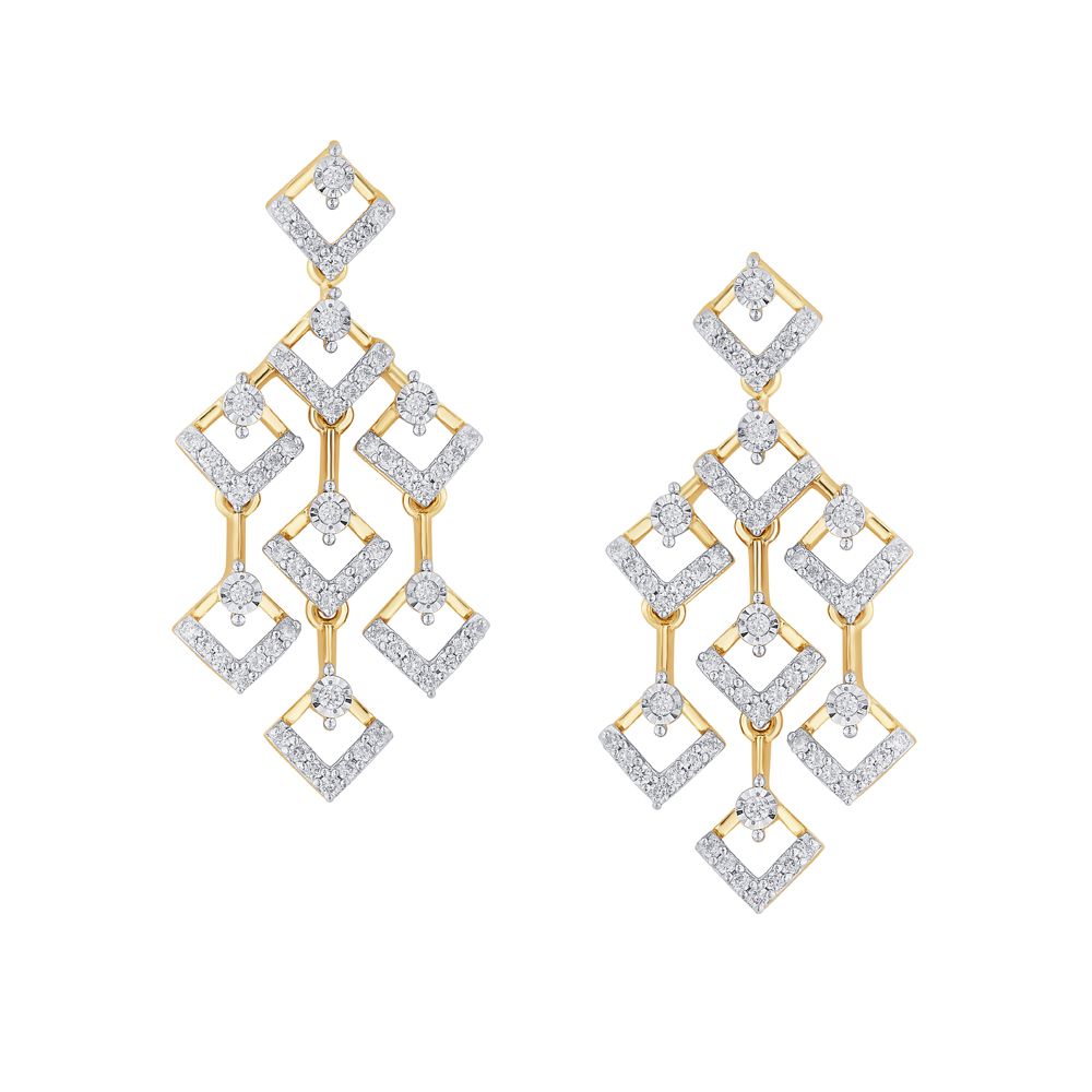 Mesmerising 14KT Rose Gold Earrings-All Jewellery-OSE19040-D400X0C