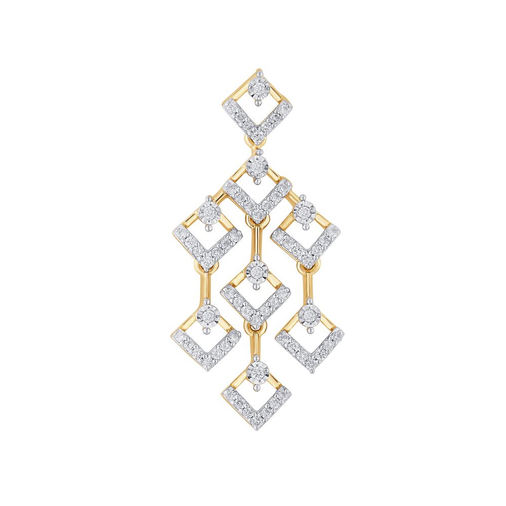 Contemporary Jewellery Set in 14KT Rose Gold-All Jewellery-ONS19040-D400X0C