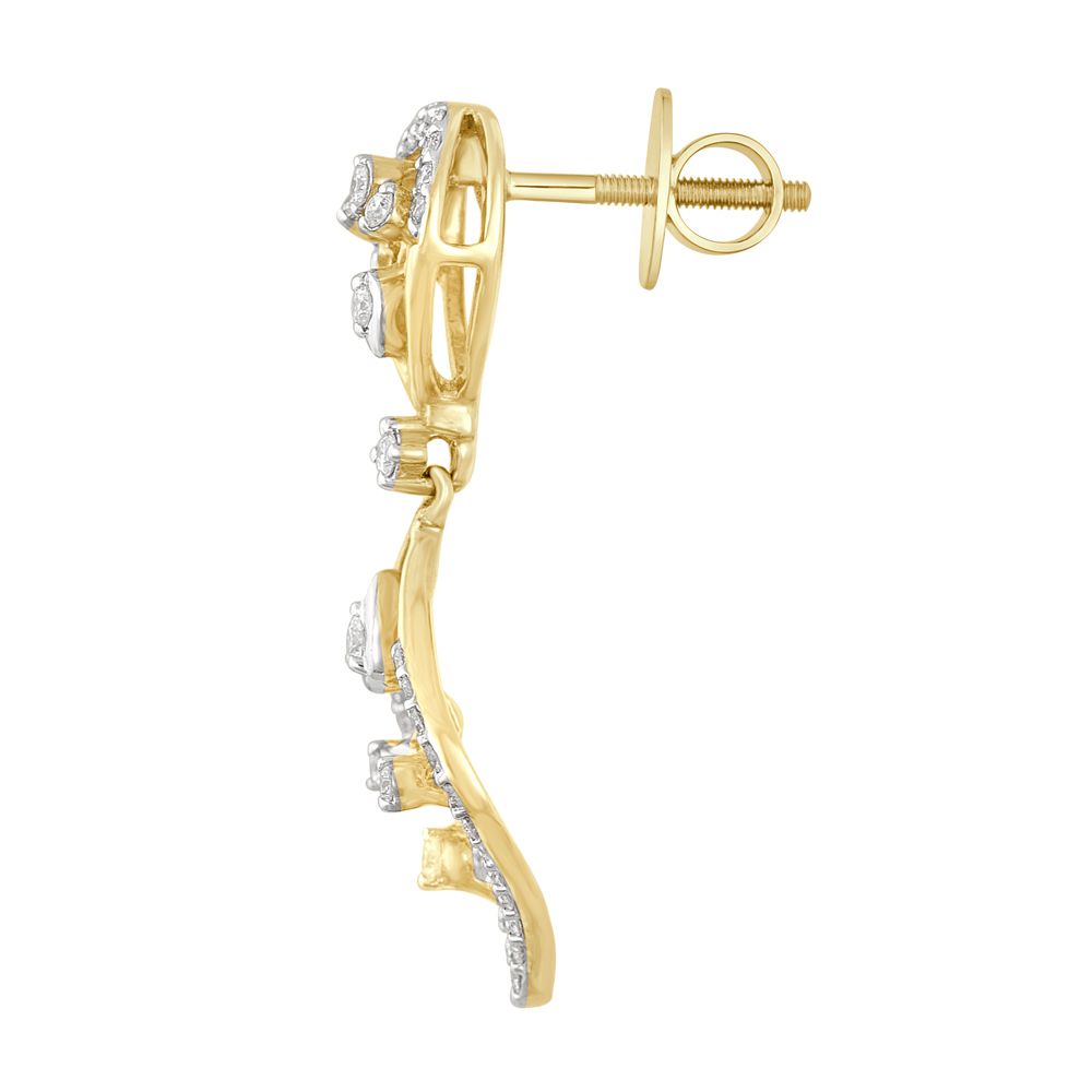 Dazzling Diamond Drop Earrings-All Jewellery-OSE19041-D400X0B