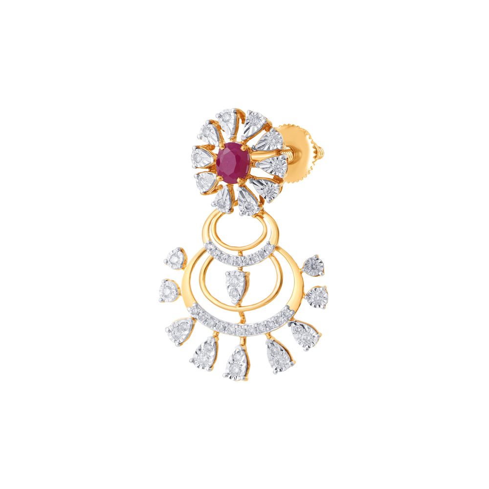 Brilliant Earrings with Diamonds-Earrings-OSE19120-D909X0C