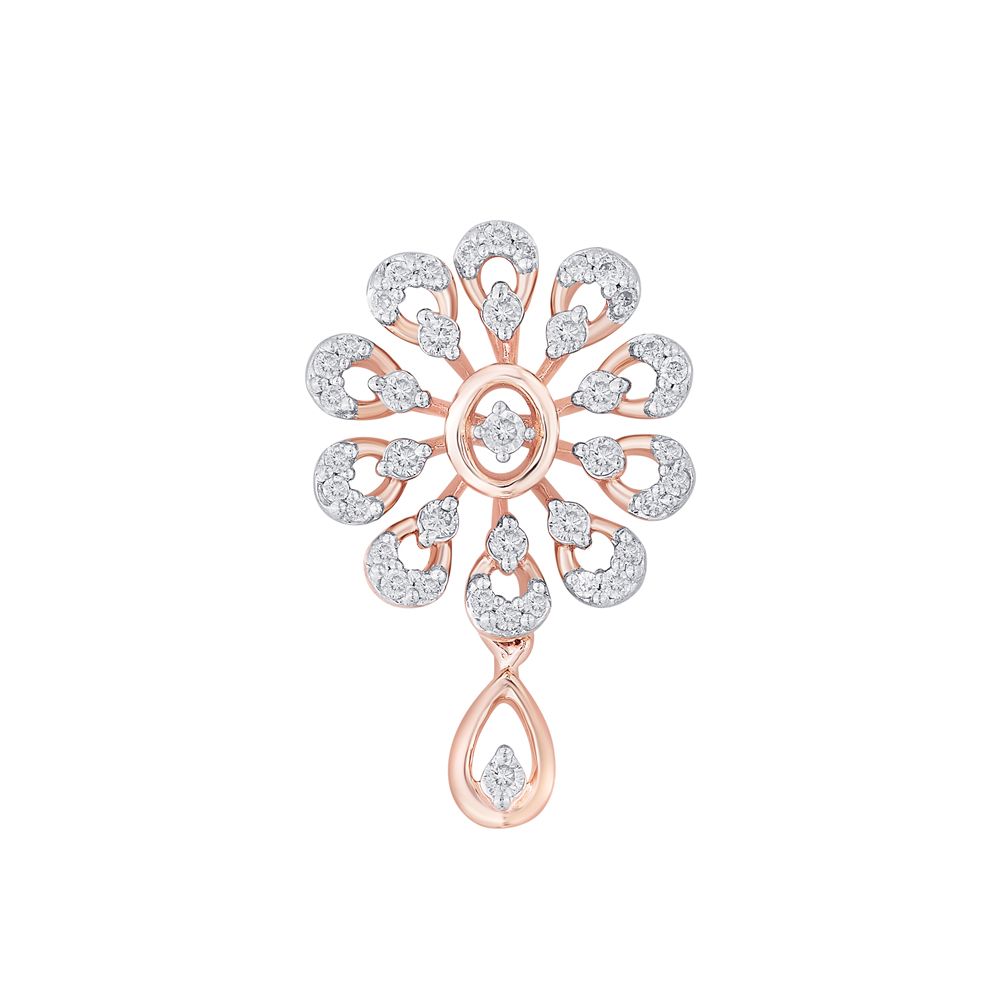 Leaf Trellis Diamond Necklace and Earrings Set-All Jewellery-ONS20001-D400X0C