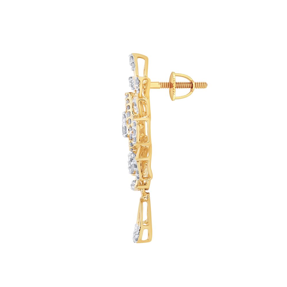 Bejewelled Rose Gold Earrings-All Jewellery-OSE20002-D400X0C