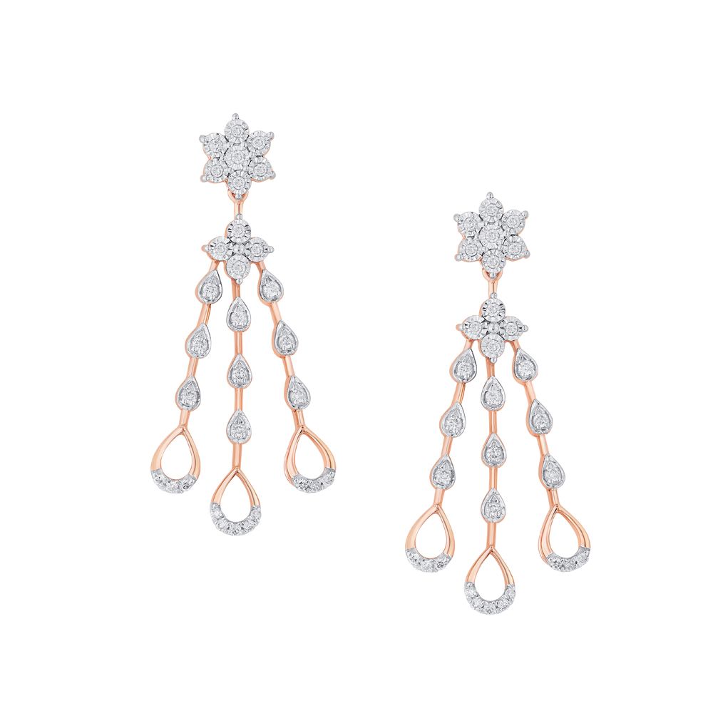 Aesthetic Rose Gold Earrings-All Jewellery-OSE20020-D400X0C