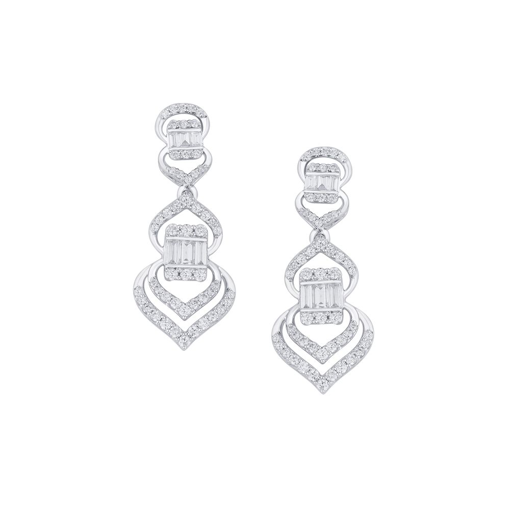 Classic Radiance Diamond Necklace Set-All Jewellery-ONS20028-D300W0B