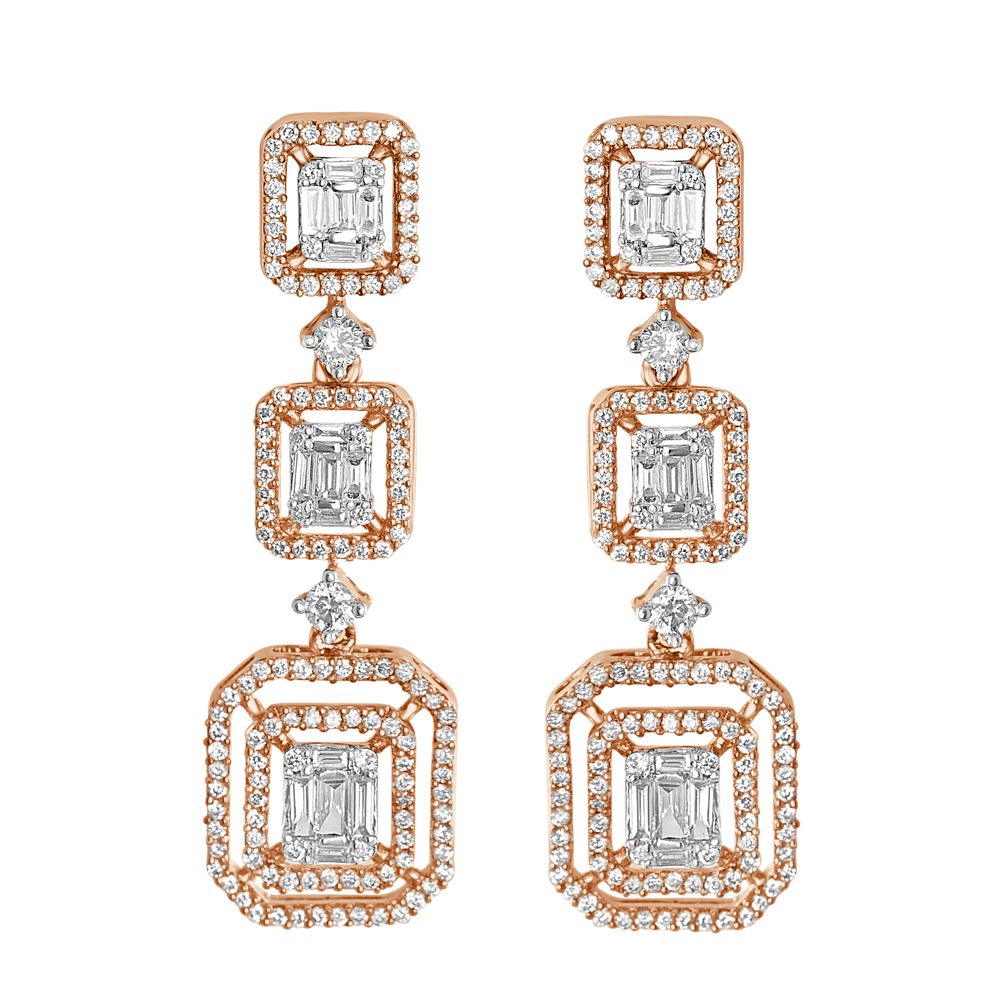 Geometric Design Diamond Jewellery Set-All Jewellery-ONS20045-D400X0C