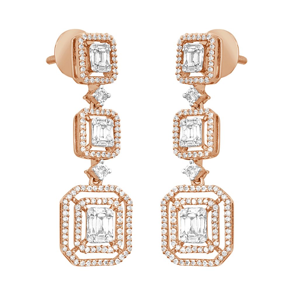 Geometric Design Diamond Jewellery Set-All Jewellery-ONS20045-D400X0C