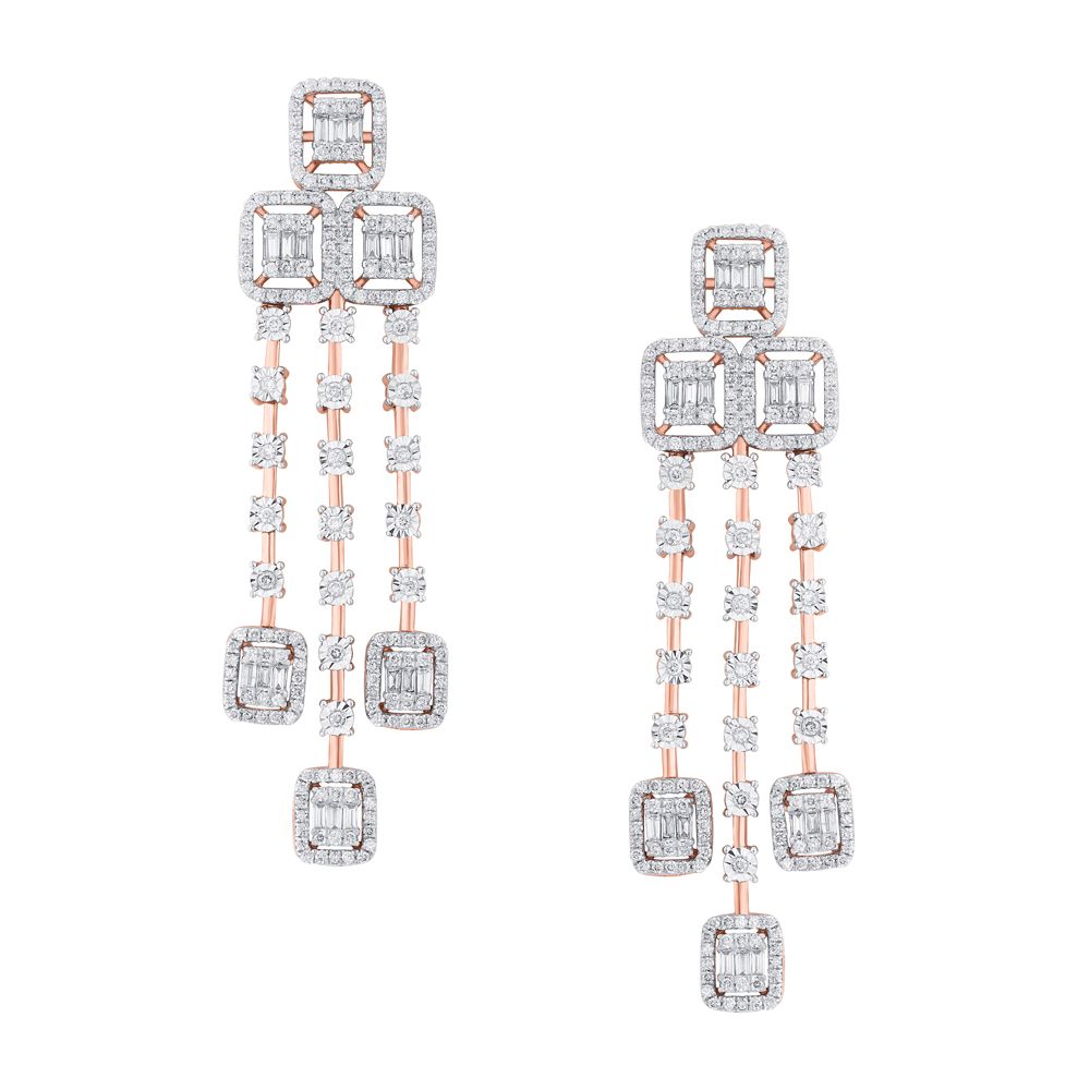 14KT Rose Gold and Diamond Jewellery Set-All Jewellery-ONS20070-D400X0C