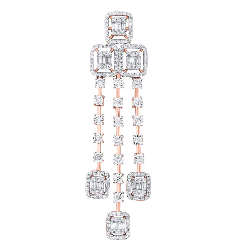 14KT Rose Gold and Diamond Jewellery Set-All Jewellery-ONS20070-D400X0C