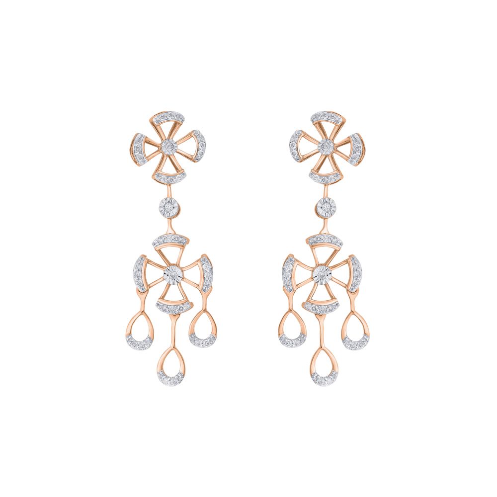 Stunning Rose Gold and Diamonds Astra Jewellery Set-All Jewellery-ONS21001-D900X0C