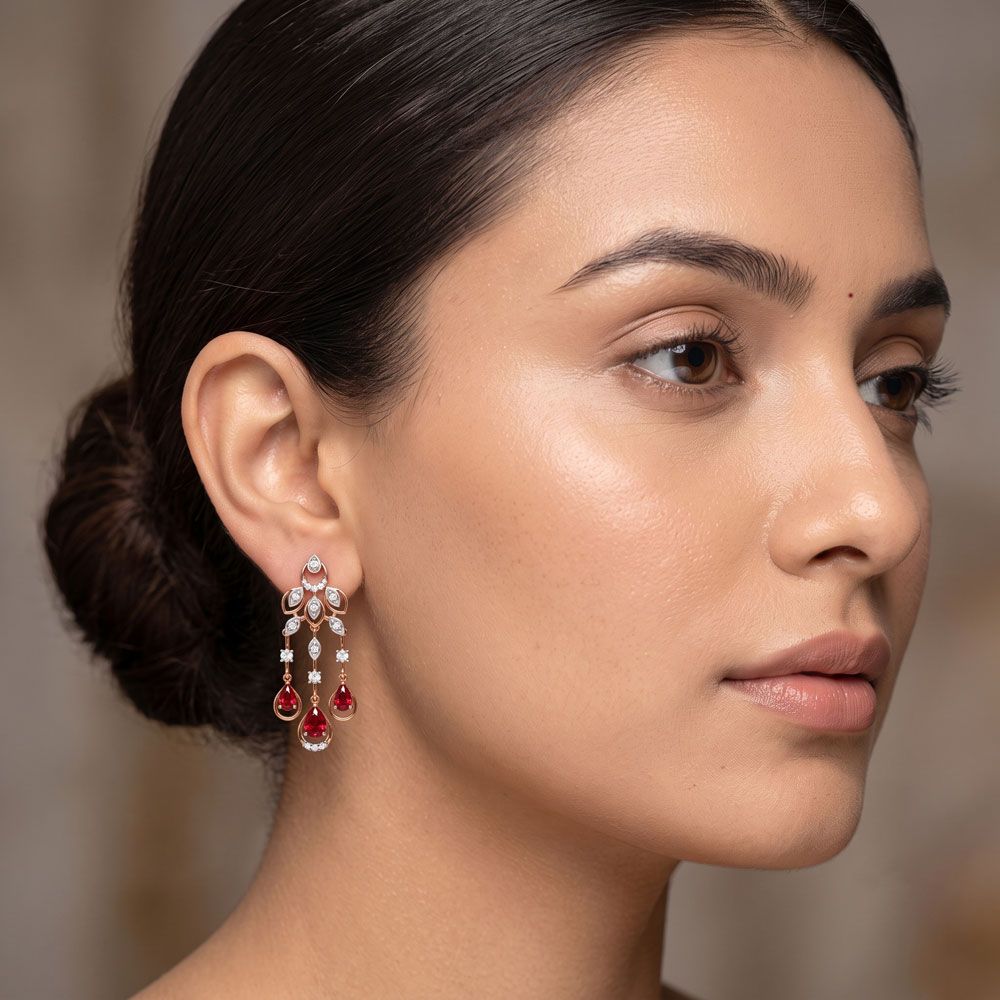 Pretty Diamond Astra Earrings-All Jewellery-OSE21009-DA10X0C