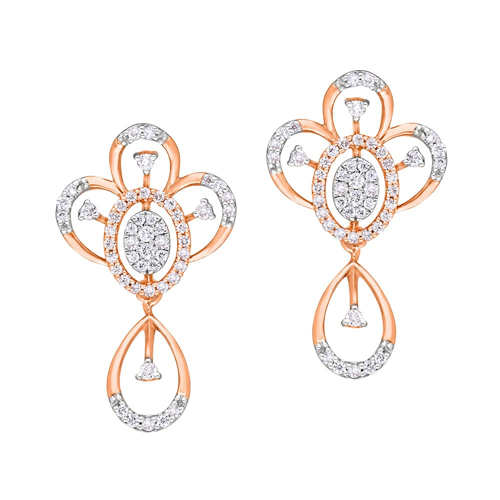 Swirling Diamond Earrings-All Jewellery-OSE21021-D400X0C