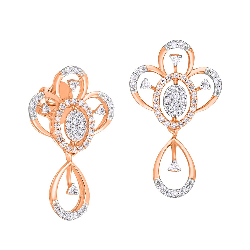 Swirling Diamond Earrings-All Jewellery-OSE21021-D400X0C