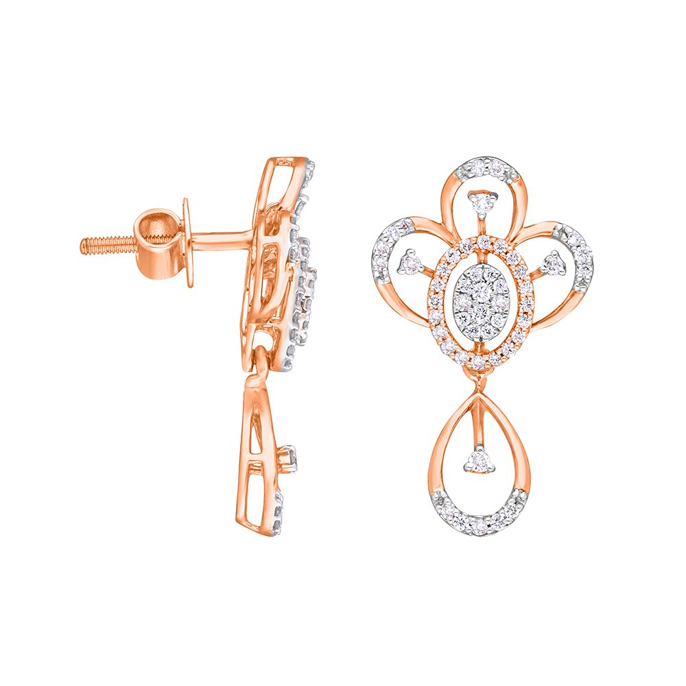 Swirling Diamond Earrings-All Jewellery-OSE21021-D400X0C