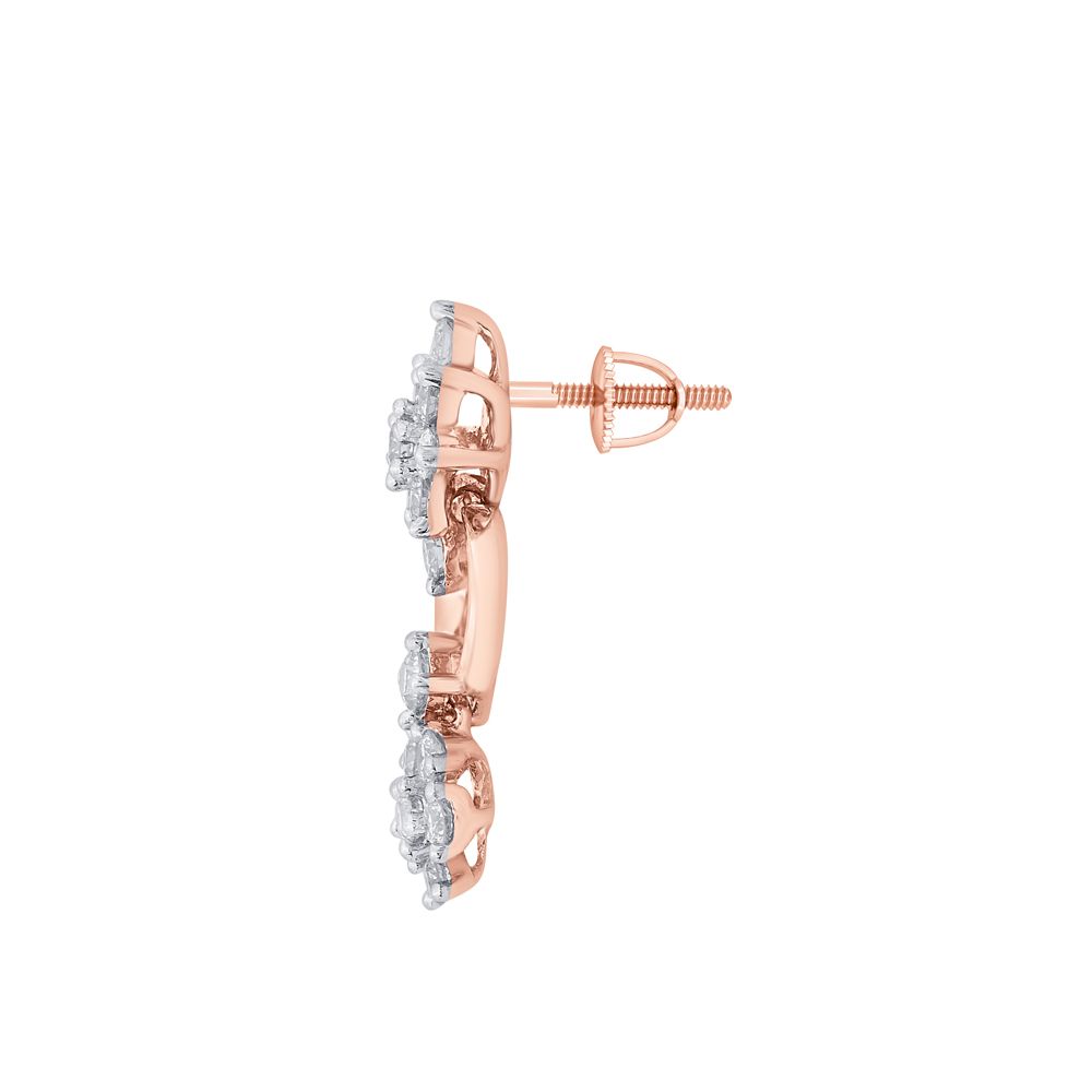 Unique Rose Gold Earrings-All Jewellery-OSE21049-D400X0C