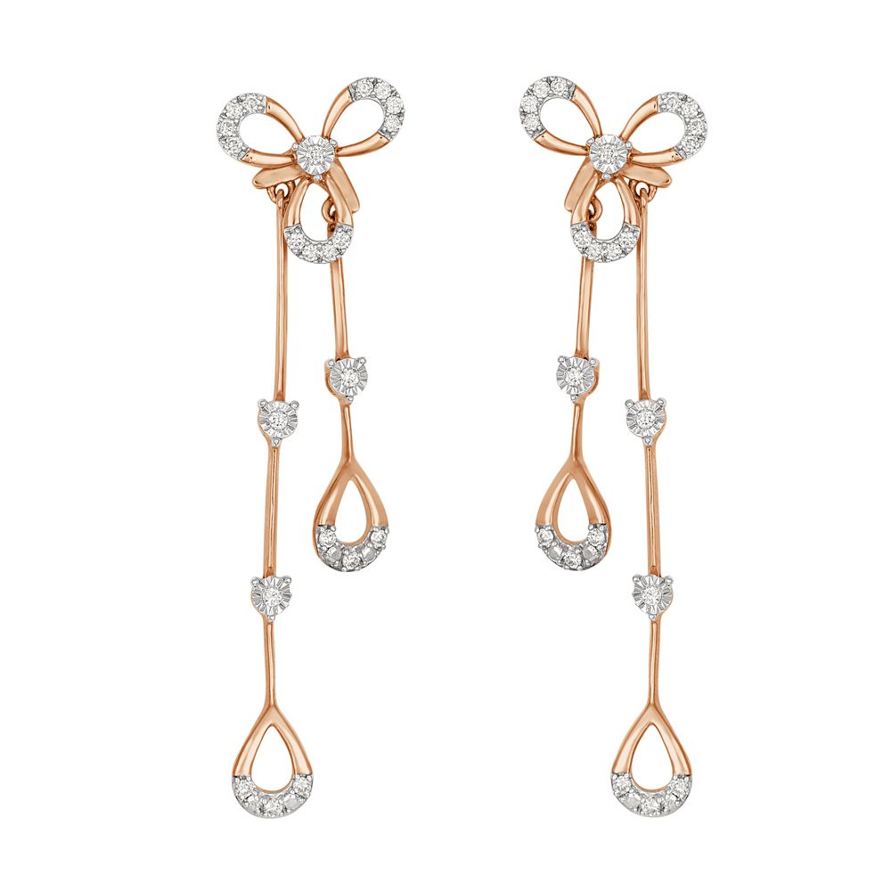 Dewdrop Design Diamond Astra Earrings and Necklace Set-All Jewellery-ONS21051-D900X0C
