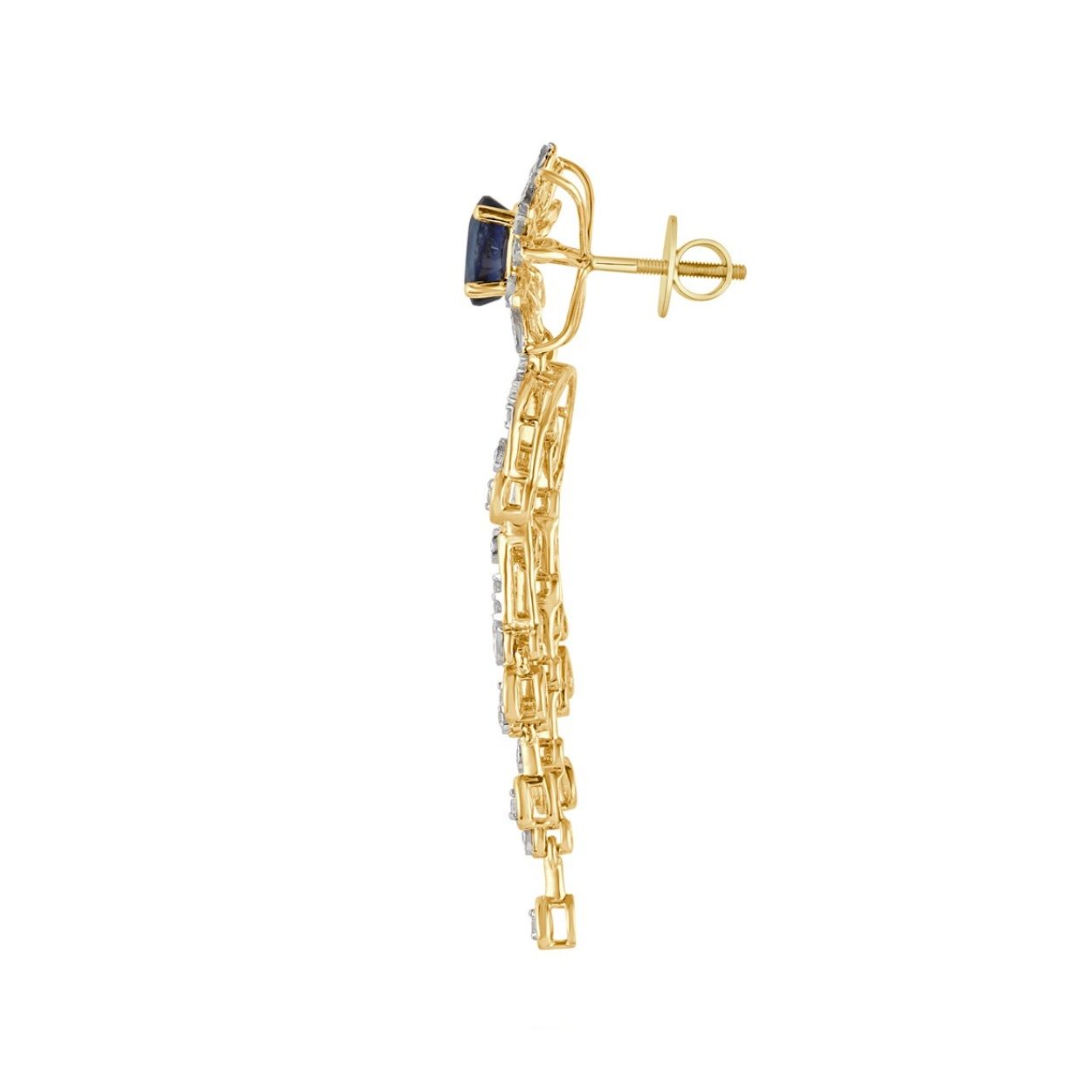 Lustrous Diamond Earrings-Earrings-OSE21130-D409R0C