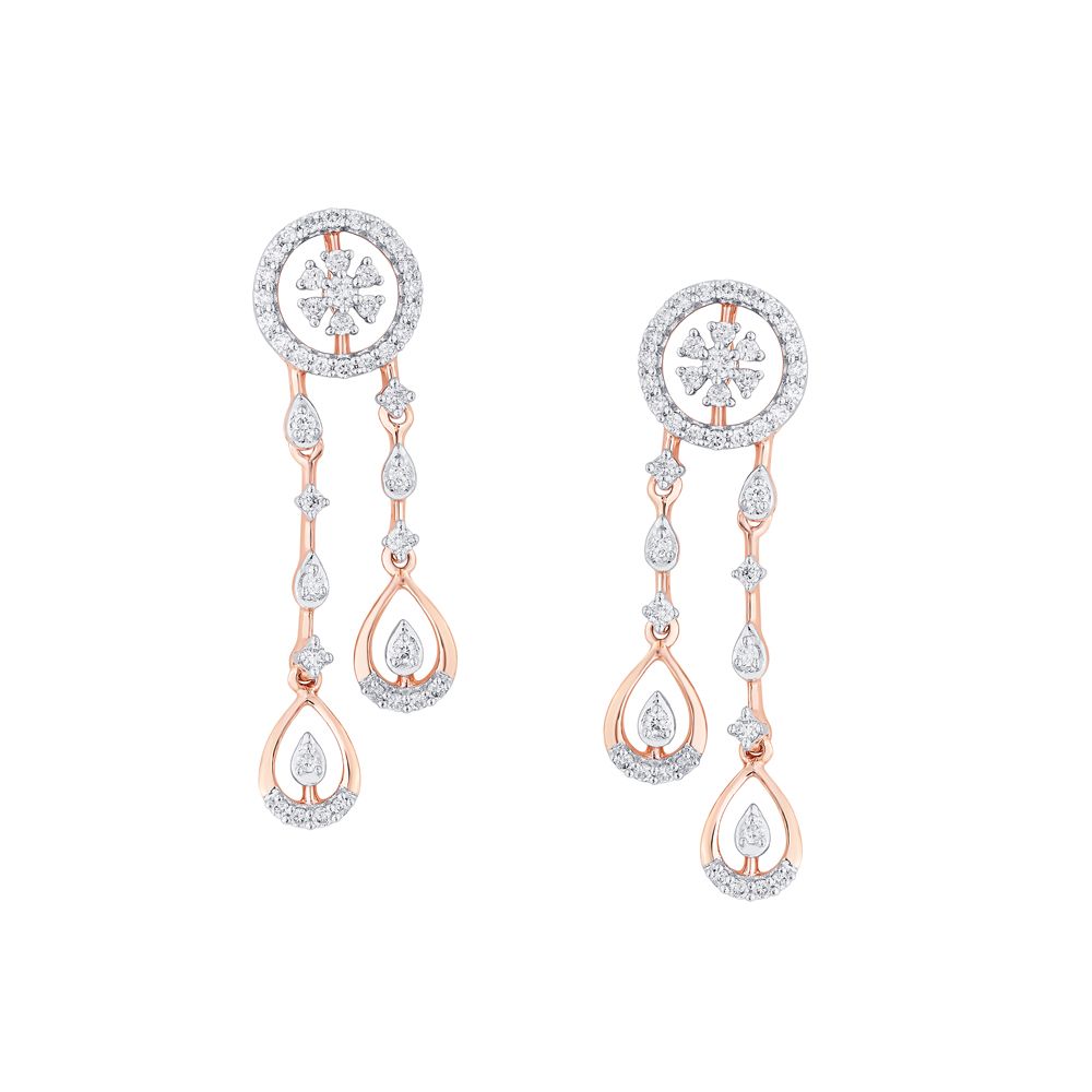 Resplendent 14KT Rose Gold Jewellery Set-All Jewellery-ONS22008-D400X0C