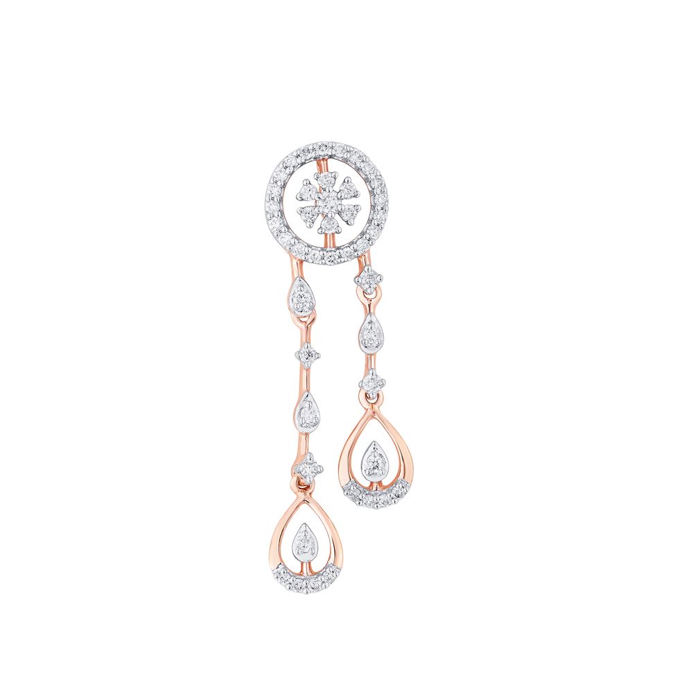 Resplendent 14KT Rose Gold Jewellery Set-All Jewellery-ONS22008-D400X0C