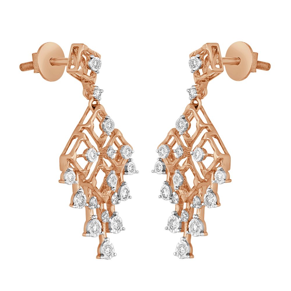 Square Design Hanging Earrings-All Jewellery-OSE22119-D400X0B