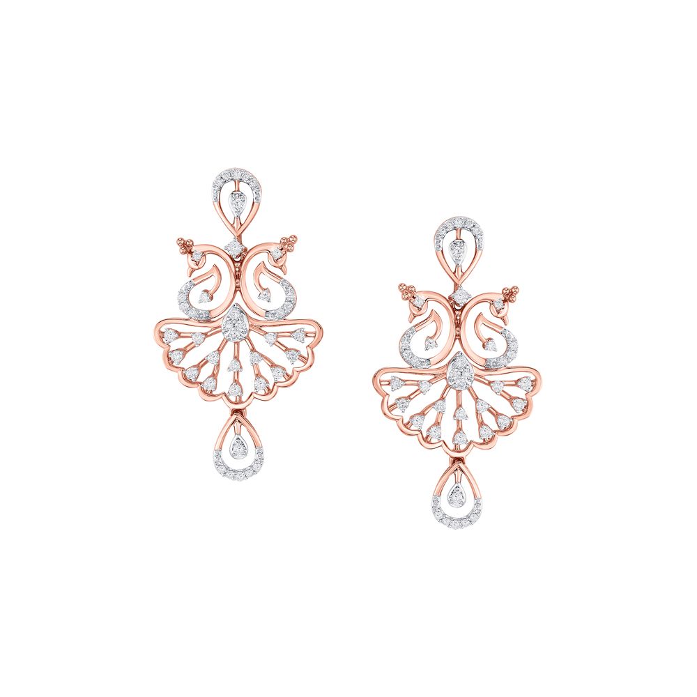 Lustrous Diamond and 14KT Rose Gold Necklace Set-All Jewellery-ONS22133-D400X0C