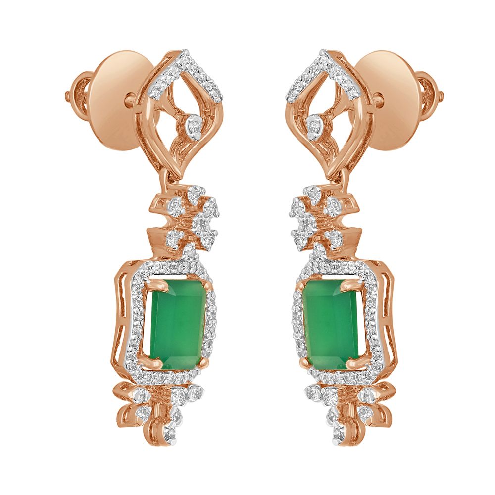 Designer Gemstone and Diamond Jewellery Set-All Jewellery-ONS22160-D411R0C