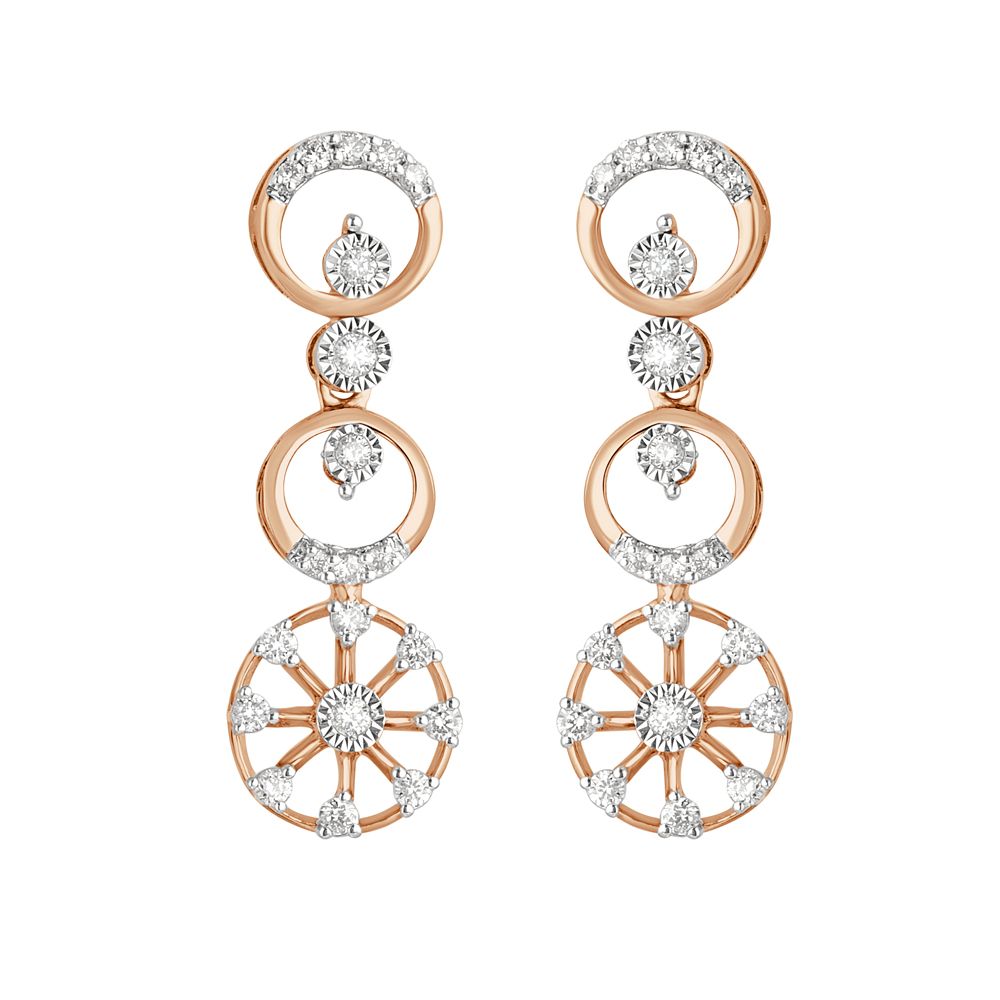 Stunning Necklace and Earrings Set in 14KT Rose Gold-All Jewellery-ONS22161-D400X0C