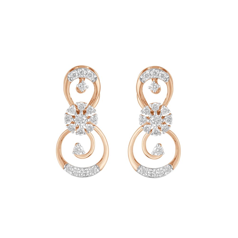 Dressy 14Kt Rose Gold Jewellery Set-All Jewellery-ONS22163-D400X0C