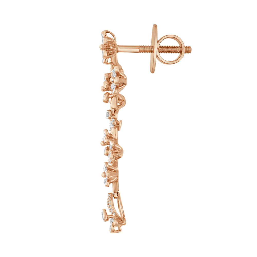 Sleek 14KT Rose Gold Diamond Necklace Set-Diamond-ONS22175-D400X0C
