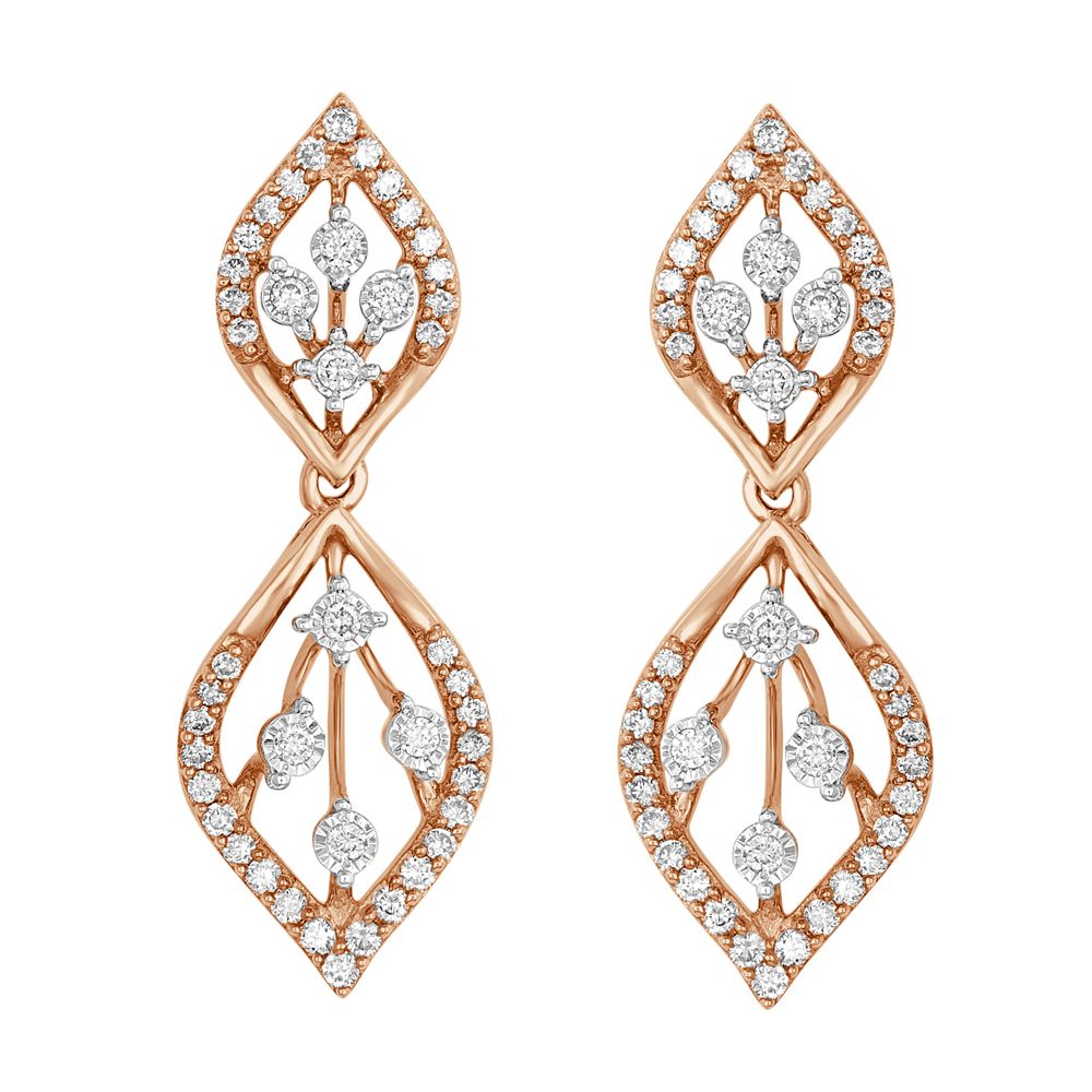 Helix Design Diamond Danglers-All Jewellery-OSE22177-D400X0C