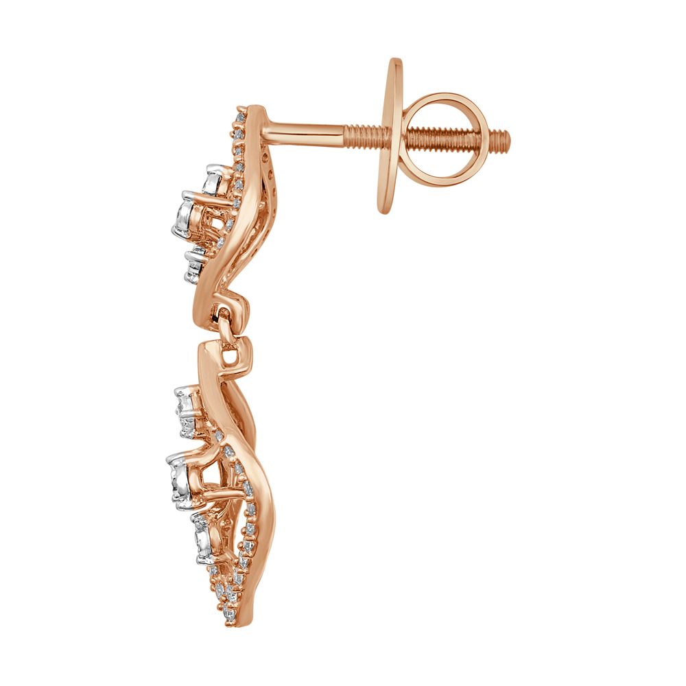 Helix Design Diamond Danglers-All Jewellery-OSE22177-D400X0C