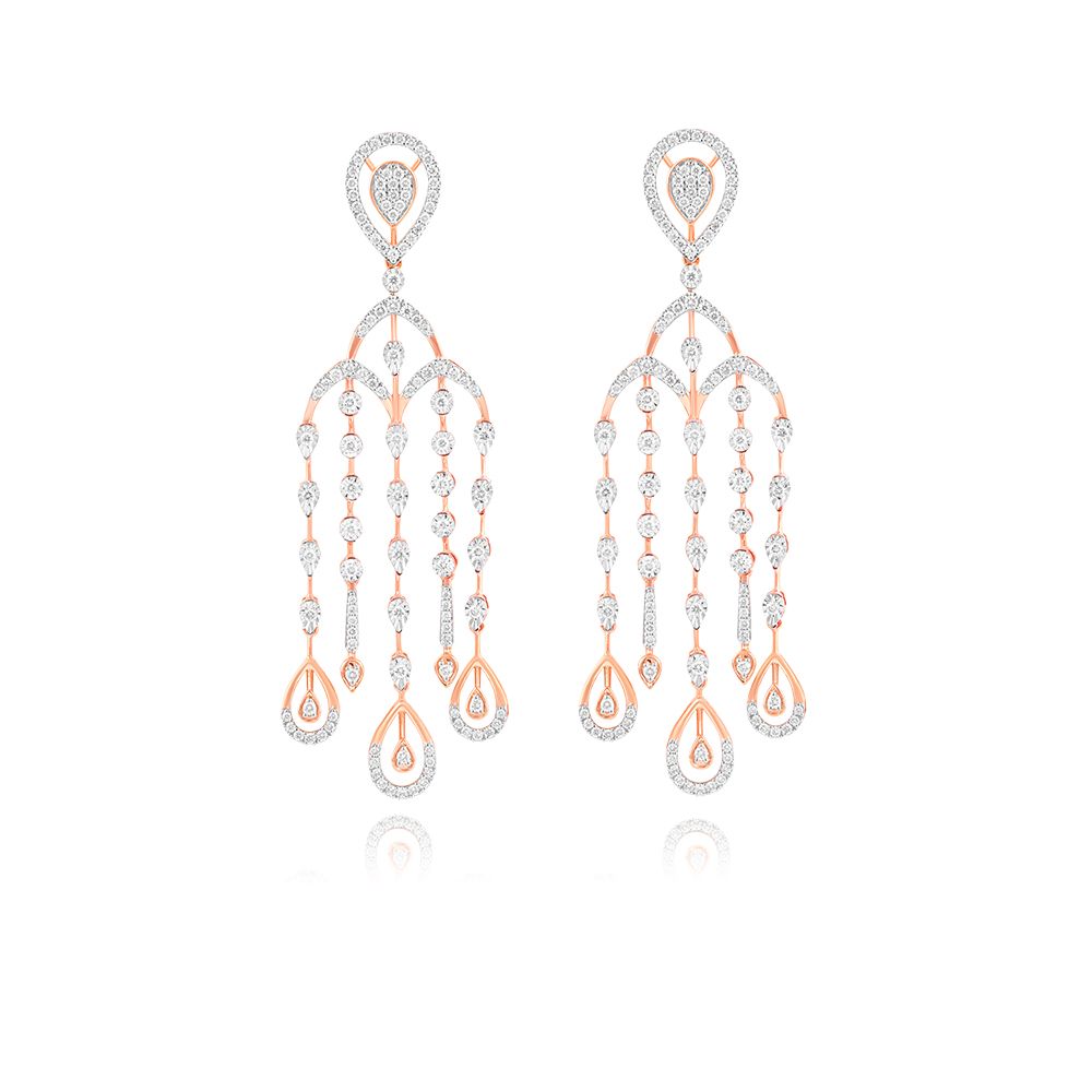 Scintillating Earrings and Necklace Set With Diamonds-All Jewellery-ONS22182-D300X0C