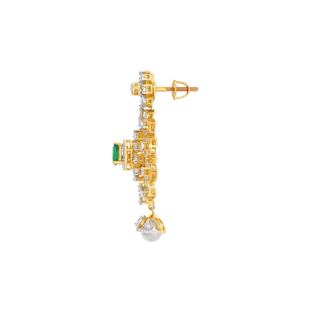 Timeless Yellow Gold Jewellery Set-Diamond-ONS22189-D309R0B
