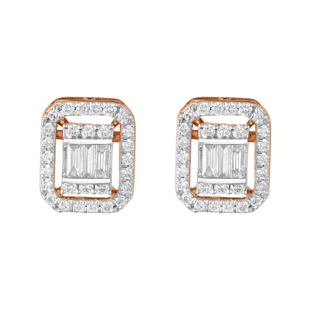 Glossy Rose Gold Diamond Jewellery Set-All Jewellery-ONS22218-D300X0C